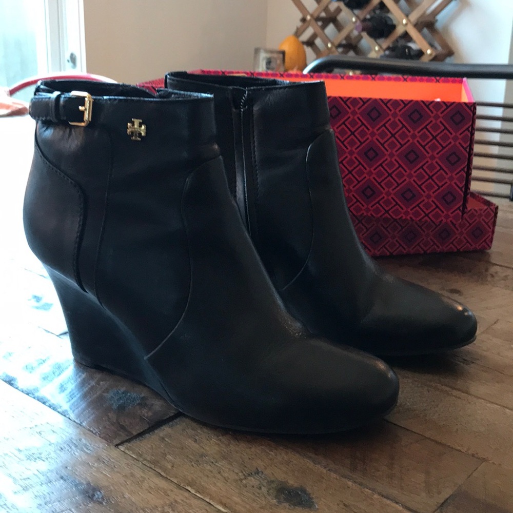 Tory Burch wedge booties